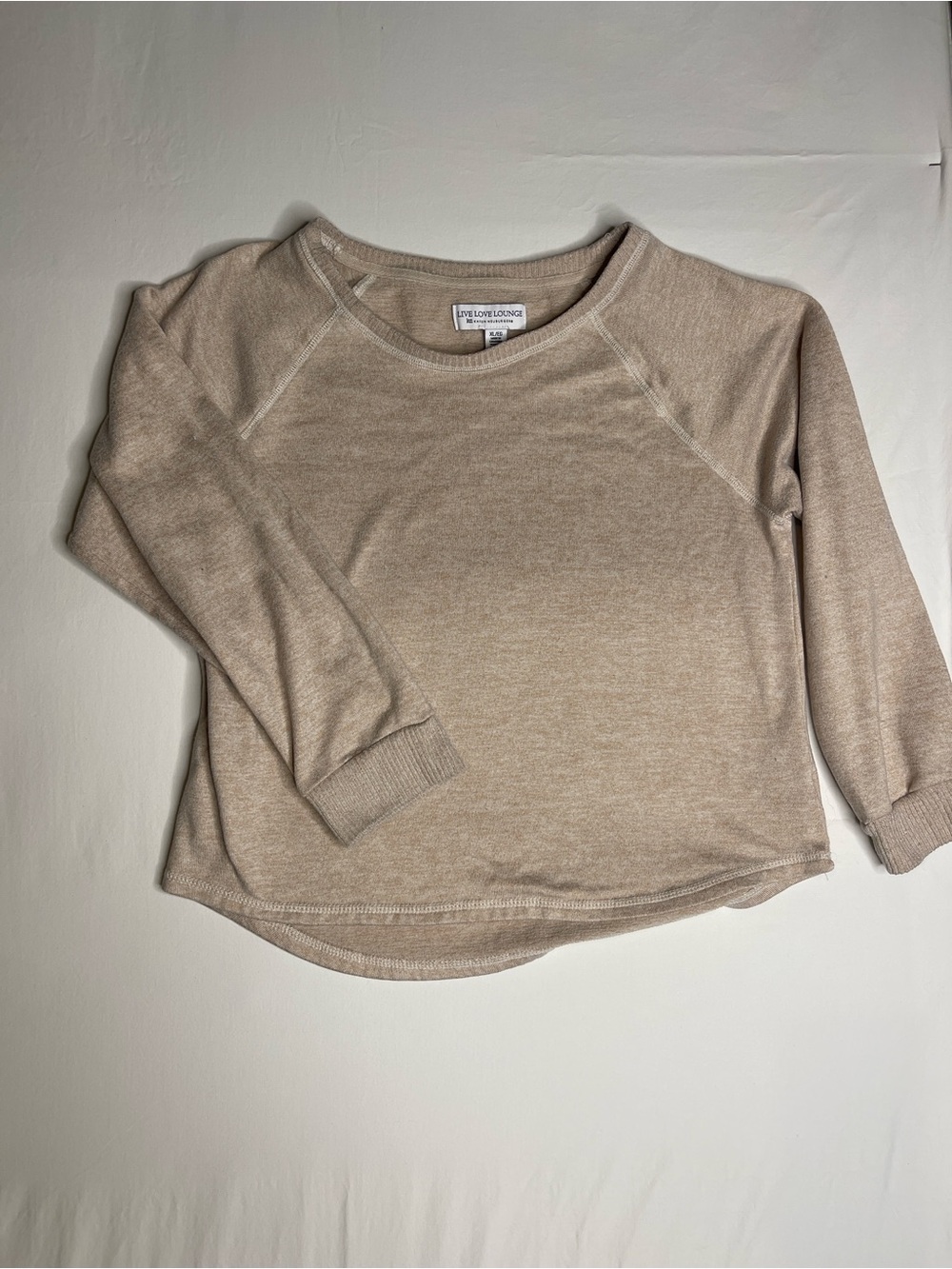 Live Love Lounge by Karen Neuburgero Beige Knit Top